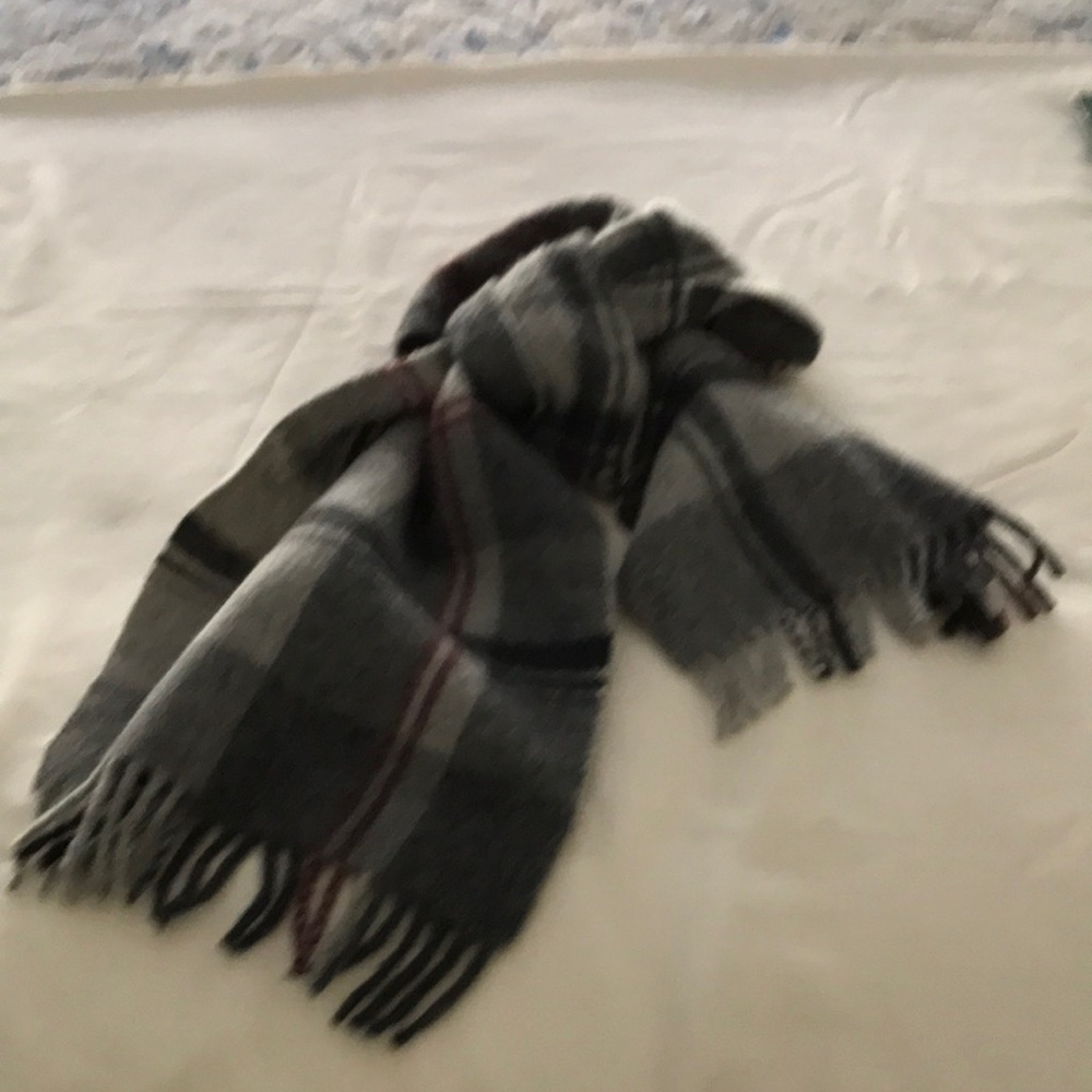 Plaid Merino Wool scarf